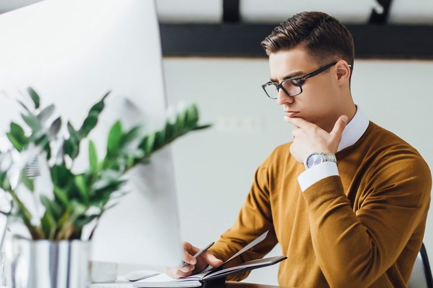 Business people having discussion